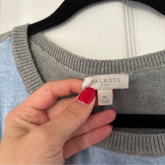 Talbots Gray Ski Sweater Size Extra Large - Picture 4 of 7